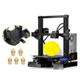 "Creality3D Ender - 3X ( Ender - 3 Upgraded Version ) 3D Printer with Tempered Glass Bed + 5pcs 0.4mm Nozzles - EU Plug / With Glass Bed + 5 x Nozzle